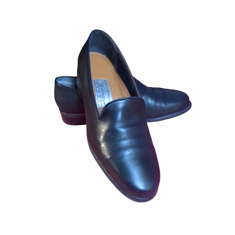 Worthington Sport Black Slip On Loafer Flat Heel Almond Toe. Womens Sz 7M